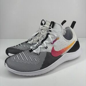 Nike Free TR 8 Women's US 12 White/Black Mesh Workout Training Sneakers Shoes